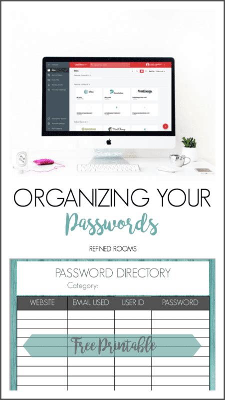 How To Organize Passwords Like A Pro Password Organizer Work Organization Organization