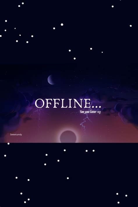 Cute Animated Starry Night Overlay Pack For Twitch Lightning Night