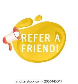 Refer Friend Banners Referral Program Icon Stock Vector Royalty Free