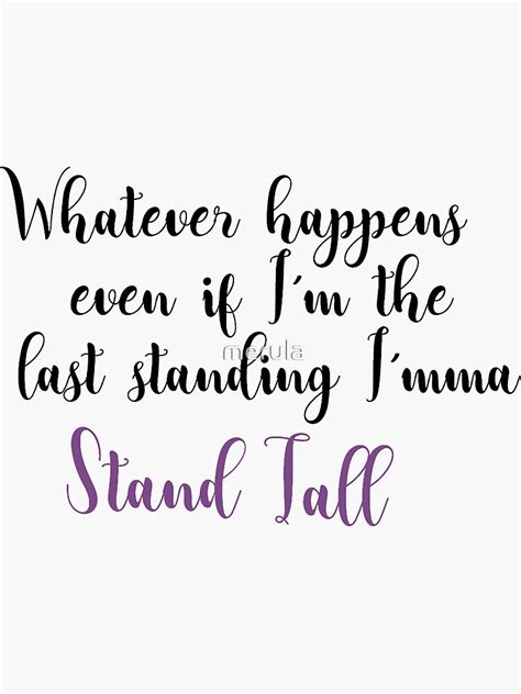 "Stand Tall Lyrics Julie and the Phantoms" Sticker for Sale by merula | Redbubble