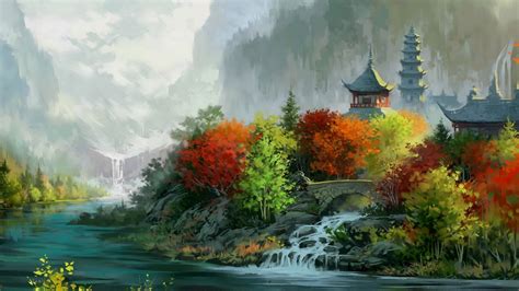 Wallpaper ID: 168799 / fall, art, autumn, paintings, cool, nature free ...