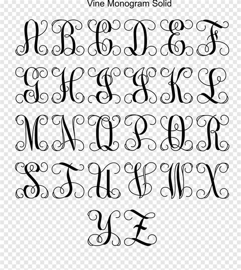 Letter Handwriting Monogram Calligraphy Font Creative Font Collection