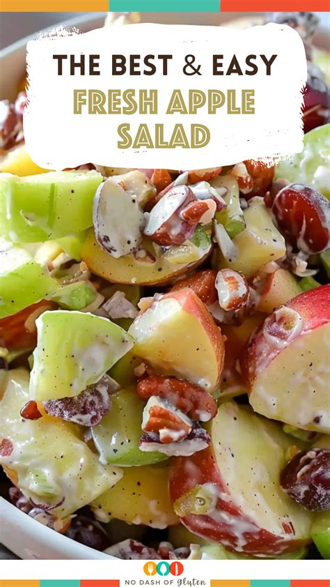 Fresh And Easy Apple Salad Recipe In 2024 Easy Apple Salad Recipe