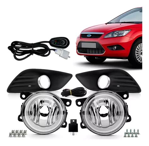 Kit Farol Neblina Focus 2009 2010 2011 2012 2013 Moldura