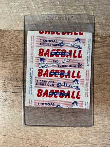 1952 Bowman Baseball ORIGINAL Wax Pack Wrapper 1 Cent EBay