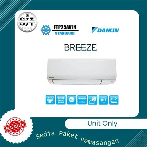 Jual AC Daikin Standart Breeze Malaysia FTP 25AV14 1pk AC Split Freon