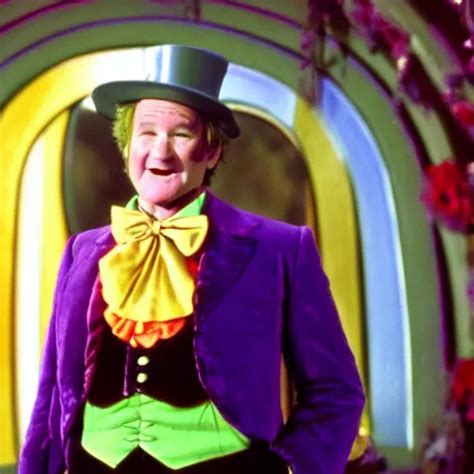 Stunning Awe Inspiring Robin Williams As Willy Wonka Stable Diffusion