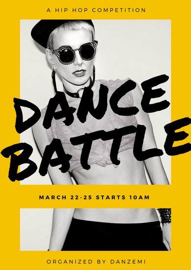 Customize Dance Poster Templates Online Canva In Hip Hop Dance