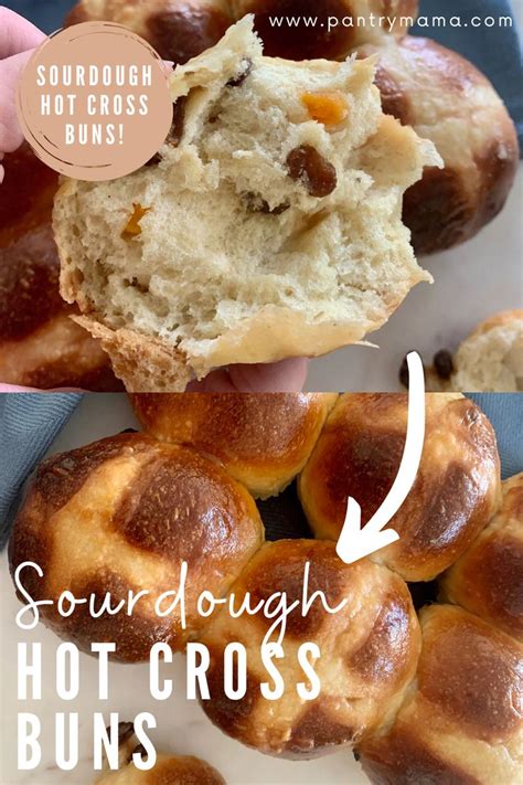 Sourdough Hot Cross Buns Recipe With A Discard Option Recipe Hot Cross Buns Recipe Hot