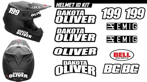 Helmet Decal Kit - BikeGraphix