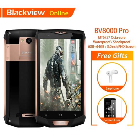 Blackview BV8000 Pro 5 0 Inch IP68 Waterproof Rugged Mobile Phone 6G