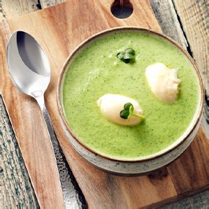 Courgette Soup With A Creamy Brie Topping Eru Foodservice