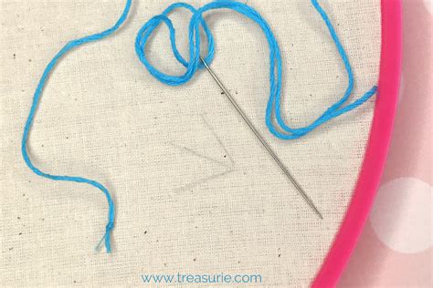 Straight Stitch Embroidery Step By Step Treasurie