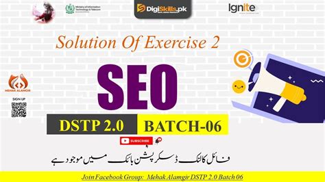 Seo Exercise 2 Batch 6 Dstp 2 0 Batch 06 Seo Exercise 2 Solution