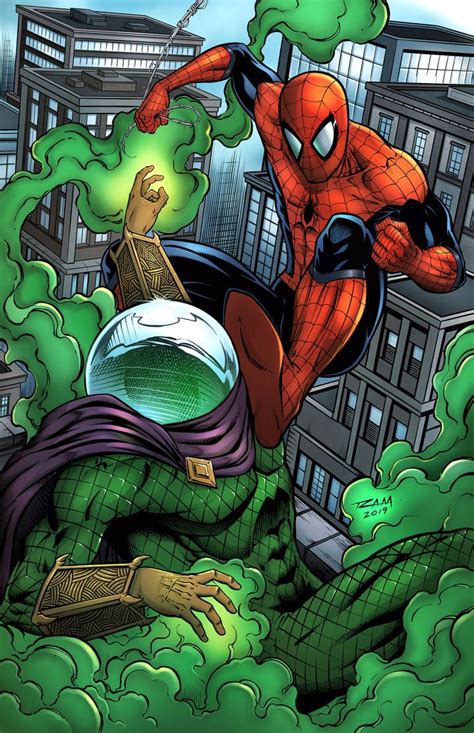 Spider Man Vs Mysterio Colored Version By