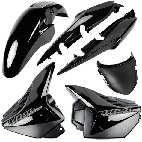 Pe As Carenagens Kit Plastico Roupa Moto Honda Cg Titan Preto