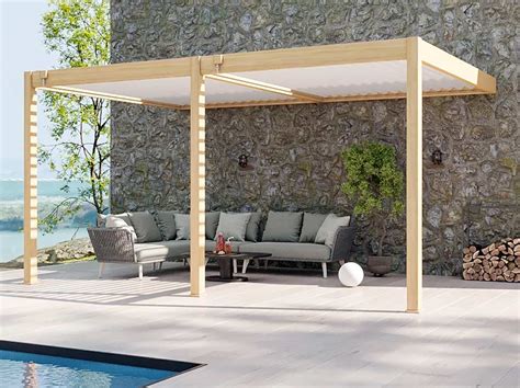 Pergola Bioclimatique X Halo Effet Bois Adoss E