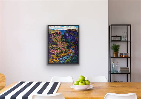 Rio Pueblo Canyon The Slide Trail Vertical 24x30 Krysteen Waszak Art
