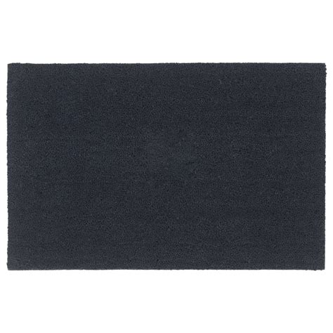 Paillasson Tapis de porte Paillasson d entrée gris foncé 65x100 cm