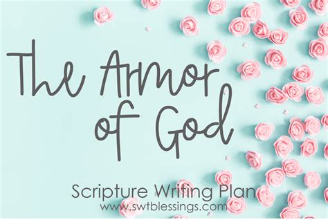 Sweet Blessings March Scripture Writing Plan The Armor Of God