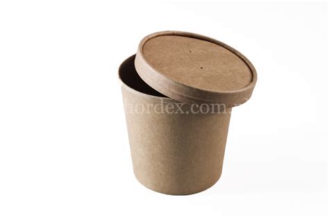 26oz Paper Kraft Soup Tub Hordex Enterprises Food Packaging