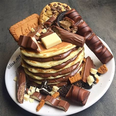 Pancakes 🥞🍫 Loaded With Nutella Biscoff Oreo Kinder And More Now