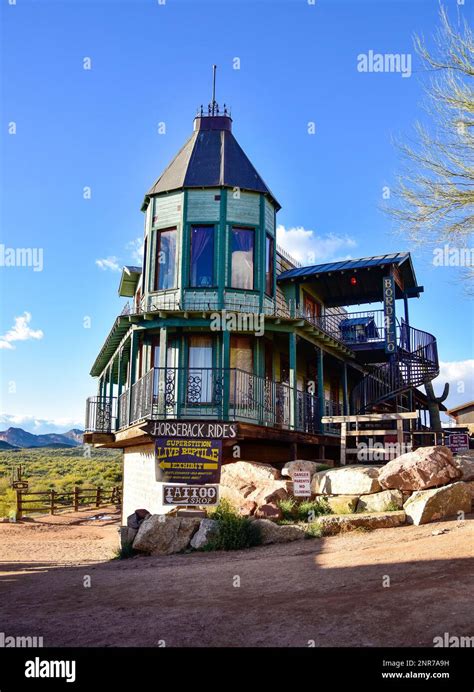 Goldfield Ghost Town Apache Junction Arizona Stock Photo Alamy