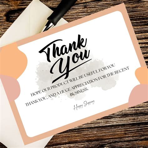 Printable Thank You Cards Thank You Printable Modern Thank You Small