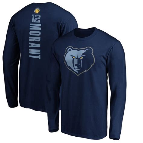 Mens Fanatics Branded Ja Morant Navy Memphis Grizzlies Playmaker Name