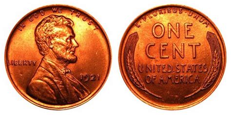 1921 Lincoln Wheat Penny Coin Value Prices Photos Info