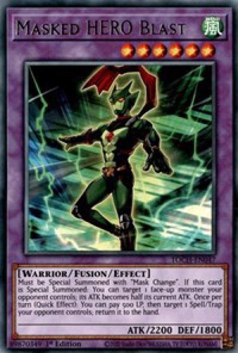 YuGiOh Toon Chaos Single Card Rare Masked HERO Blast TOCH-EN047 - ToyWiz