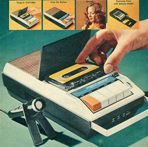 Cassette Recorder 1970s I Remember Thinking That Mic Was So Cool Eduardo Trujillo