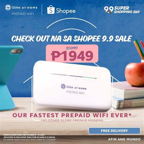 Globe At Home Prepaid WiFi LTE Advanced Modem Shopee Philippines