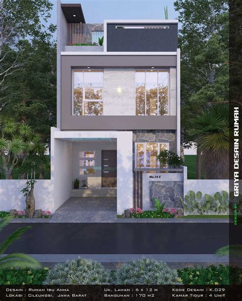 Desain Rumah Minimalis Modern Lebar 6 Meter 3 Lantai Jasa Desain Rumah