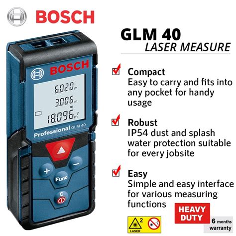 Bosch Glm Laser Measure Professional