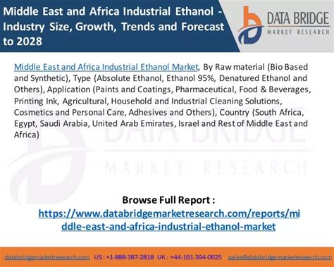 Ppt Middle East And Africa Industrial Ethanol Market Powerpoint