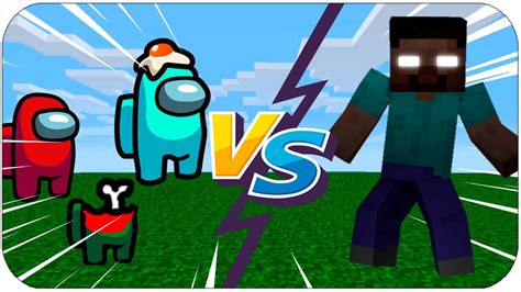 Among Us Vs Herobrine Minecraft ¿quiÉn Es El Impostor 🕵️‍♂️🔪