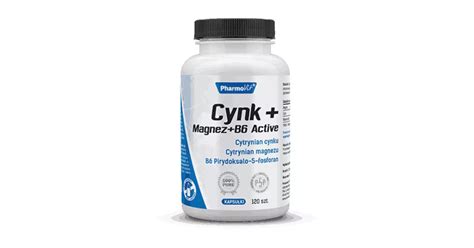 PharmoVit Cynk Magnez B6 Active 120 kapsułek skład cena opinie