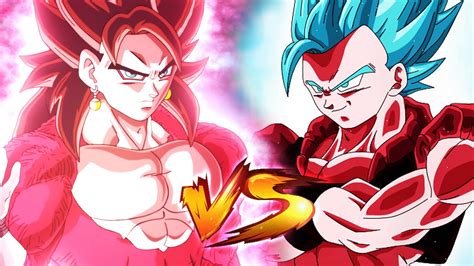 GOGETA SSJ BLUE KAIOKEN BERSERKER VS VEGETTO SSJ 4 GOD LIMIT BREAKER