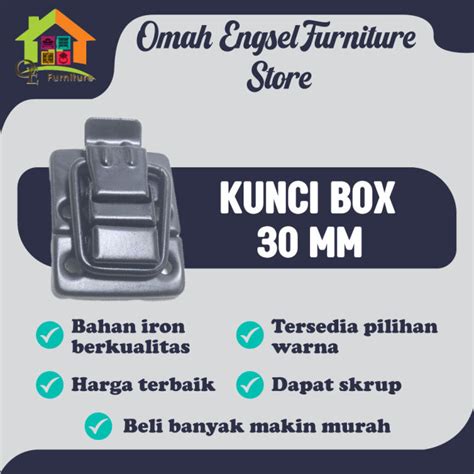 Skrup Kunci Box 30 Mm Kuncian Dus Pengait Tas Koper Murah Sangkar