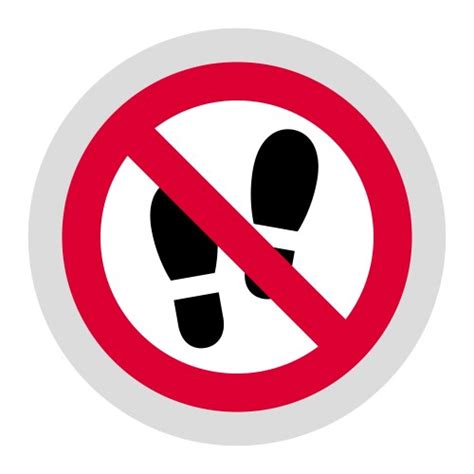 No Sandals Sign Royalty Free Vector Image Vectorstock