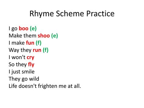 Ppt Rhyme Scheme Practice Powerpoint Presentation Free Download Id 4807781