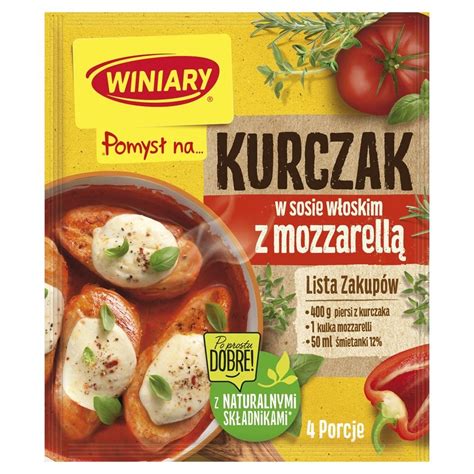 Winiary Pomysł na Kurczak w sosie włoskim z mozzarellą 35 g Zakupy