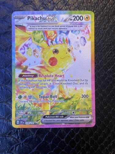 238191 Sir Pikachu Ex Surging Sparks English Ebay