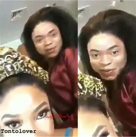 Bobrisky Shows His Real Face In A New Video With Tonto Dikeh