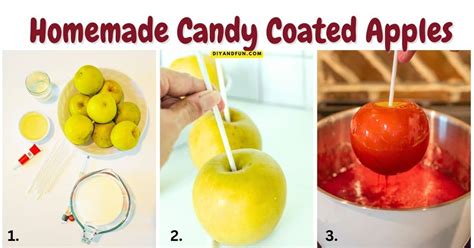Homemade Candy Coated Apples Diy And Fun