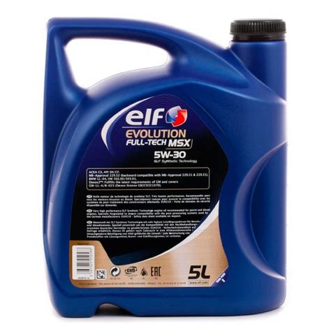 2194904 Elf Evolution Full Tech Msx Olio Motore 5w 30 5l Olio Sintetico Autodoc Prezzo E Opinioni