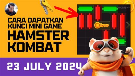 CARA KLAIM KUNCI MINI GAME HAMSTER KOMBAT 23 JULI 2024 YouTube