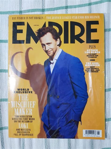 Tom Hiddleston Empire Magazine 2021 Hobbies And Toys Books And Magazines