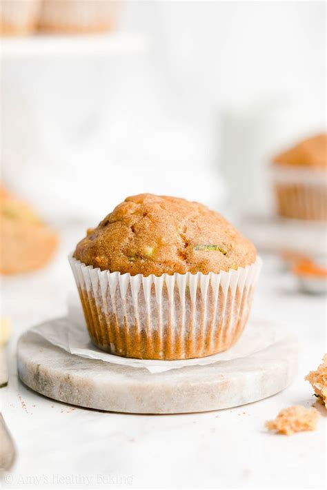 Healthy Spiced Carrot Zucchini Muffins Amy S Healthy Baking